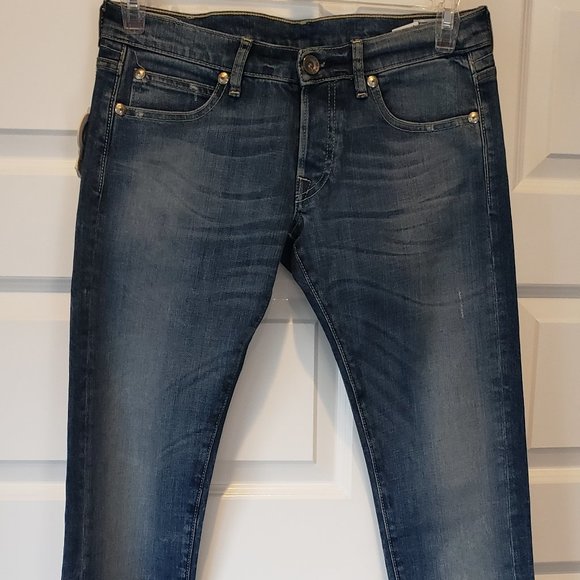 Jean Slim Nolita De Nîmes - Taille 40 (W30) - Bleu Foncé Stretch - Occasion Excellent état